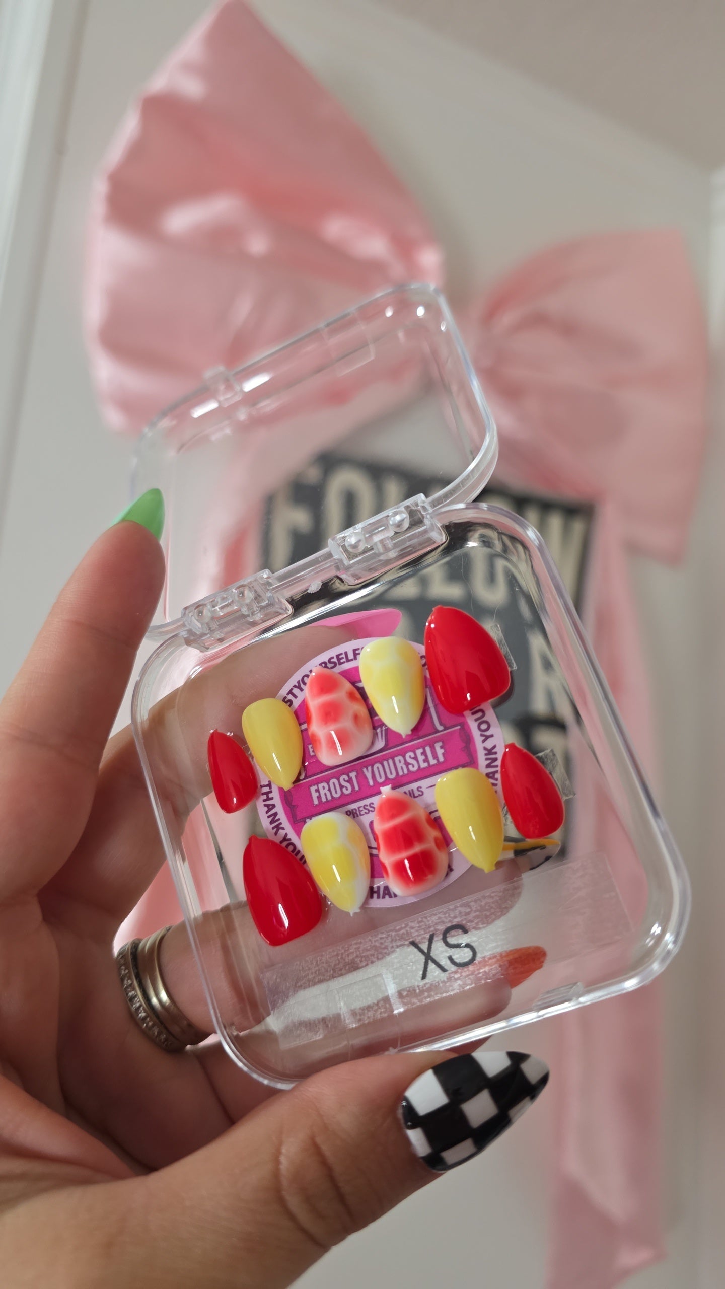 Hand Painted Press-on Nails (size X-SMALL)